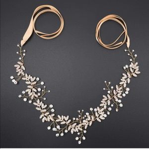 Gold or Silver Floral Bridal Headpiece